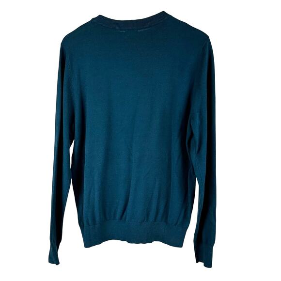 Jeff Men's Emerald Blue Long Sleeve Sweater Size Large New With Tags Condition - Picture 2 of 9